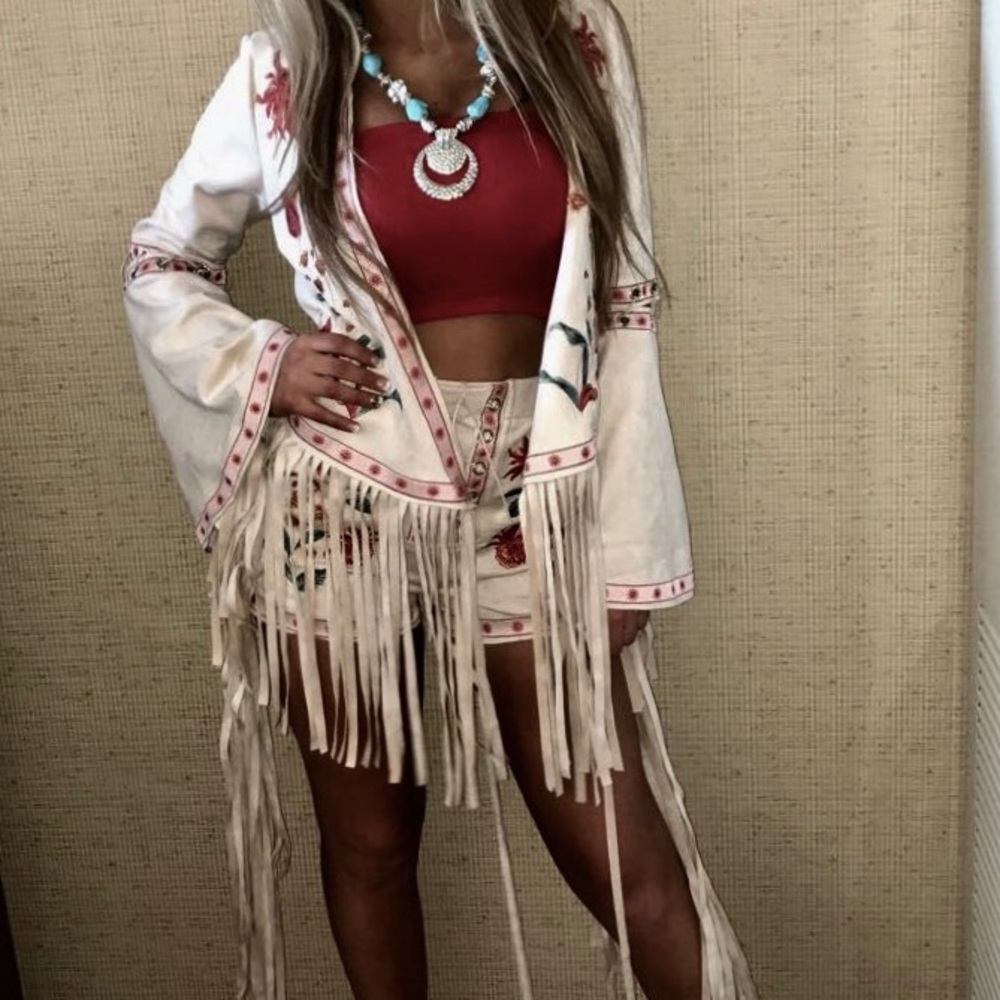 Dolls kill western fringe worn just for pics